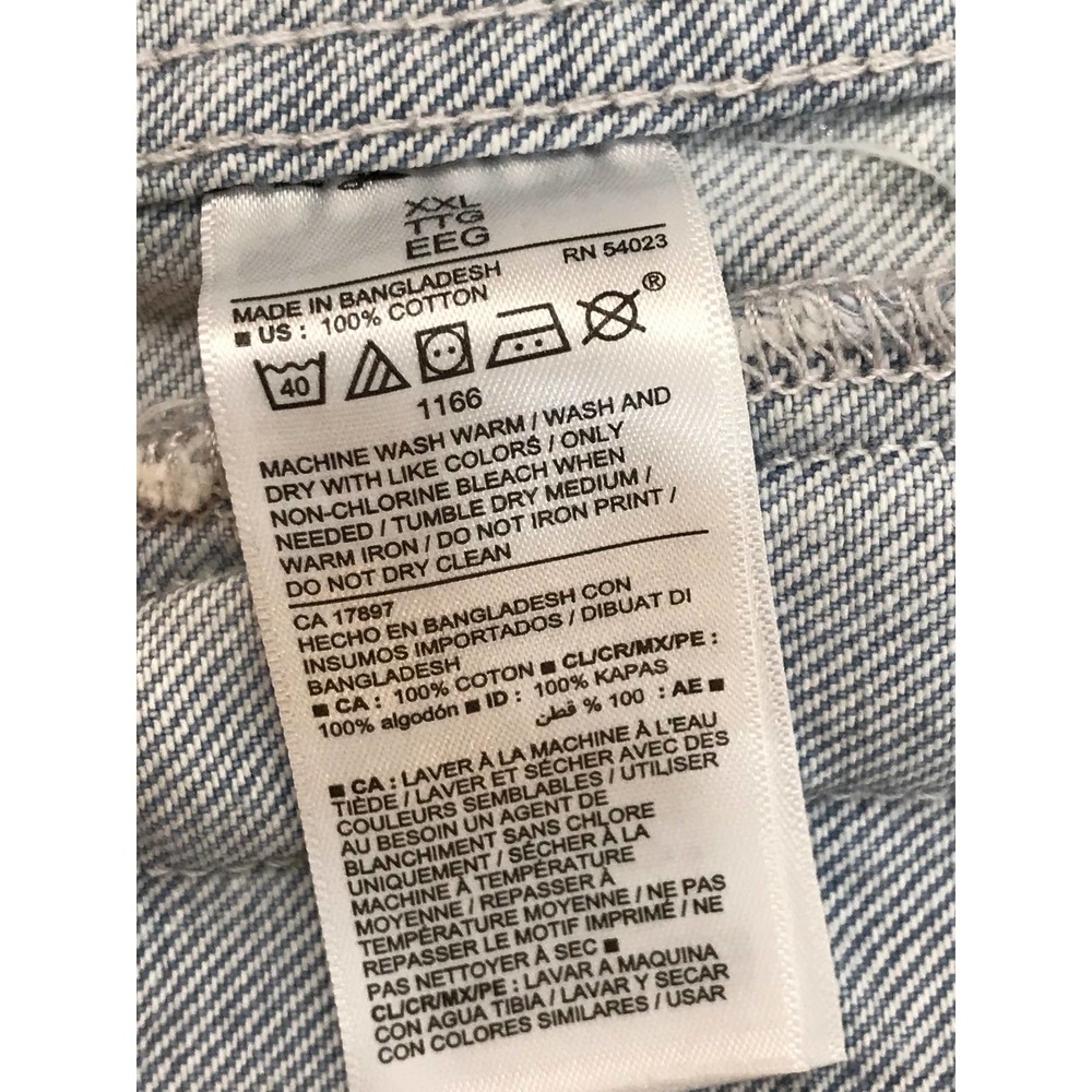 Old Navy Women's Size 2XL Embroidered American Flag Boyfriend Jean Jacket NWT - Picture 12 of 15